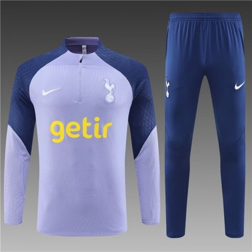 Player Version 2023/24 Tottenham Hotspur Purple Thailand Soccer Tracksuit Uniform-801/PO