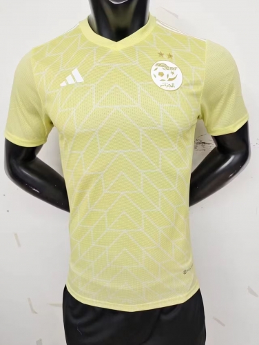 Player Version 2023/24 Algeria Yellow Thailand Soccer Jersey AAA-MY