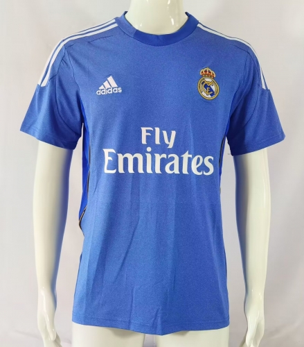 13-14 Retro Version Real Madrid Away Blue Thailand Soccer Jersey AAA-503