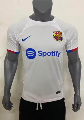 2023/24 Barcelona White Thailand Soccer Jersey AAA-320/705/416