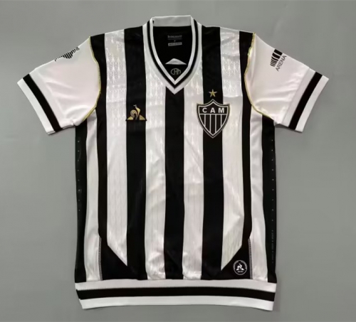 20 Retro Version Atlético Mineiro Home Black & White Thailand Soccer Jersey AAA-908