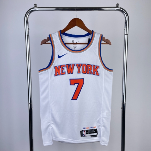 2023 Season City Version NBA New York Knicks White #7 Jersey-311