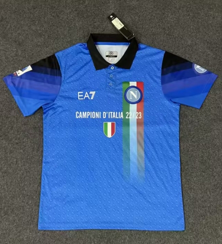 2023/24 SSC Napoli Blue Thailand Polo Shirts-07