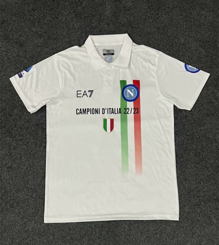 2023/24 SSC Napoli White Thailand Polo Shirts-07/709