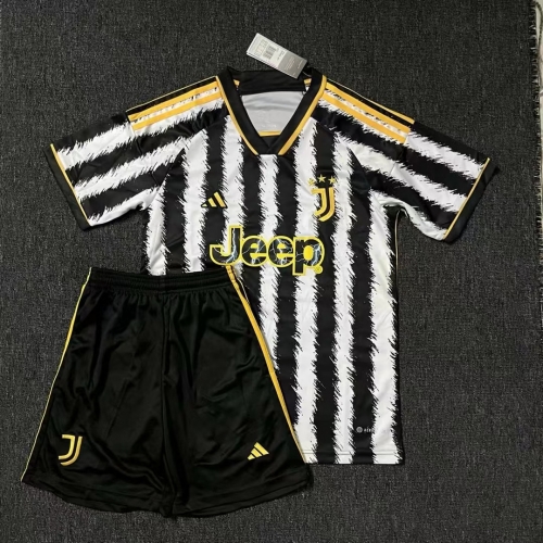 2023/24 Juventus Home White Kids/Youth Soccer Uniform-507/522