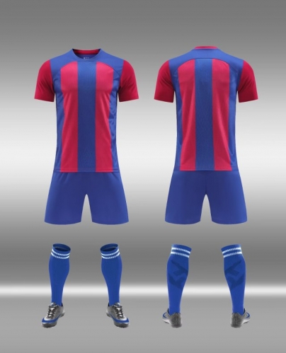 Customize 2023/24 Barcelona Home Red & Blue Soccer Uniform-DN