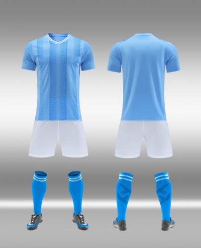 Customize 2023/24 Manchester City Home Blue Soccer Uniform-DN