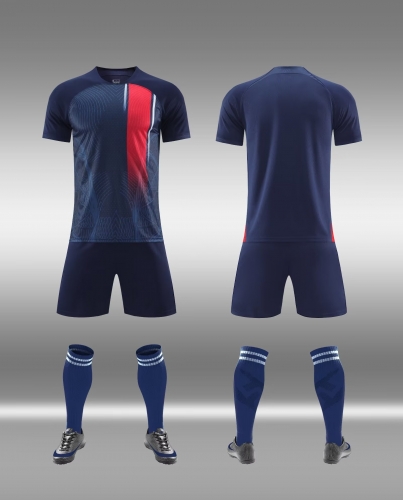 Customize 2023/24 Paris Saint Home Blue Soccer Uniform-DN