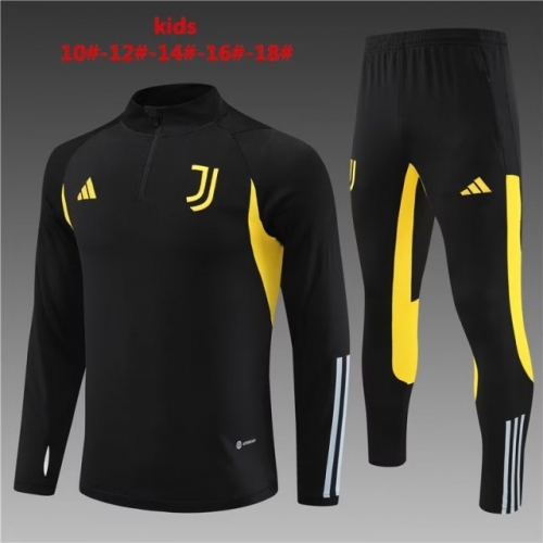 2022/23 Juventus Black Kids/Youth Soccer Tracksuit Uniform-801/815/GDP