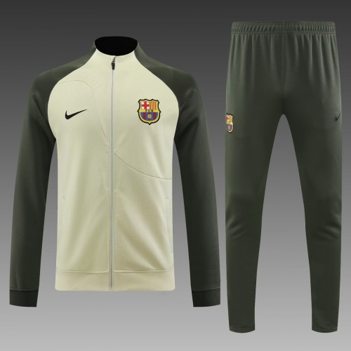 2023/24 Barcelona Light Yellow Thailand Soccer Jacket Unifrom-PO