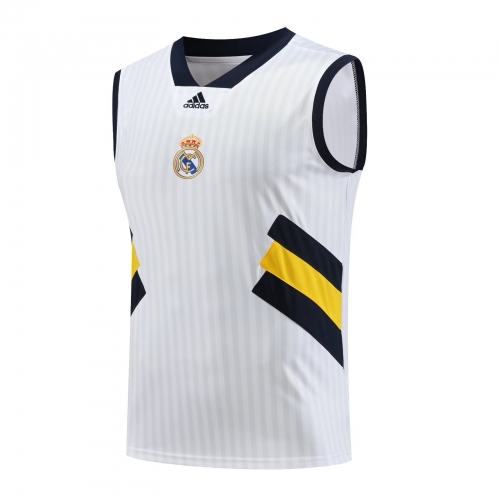 2023/24 Real Madrid White Thailand Soccer Training Vest-418