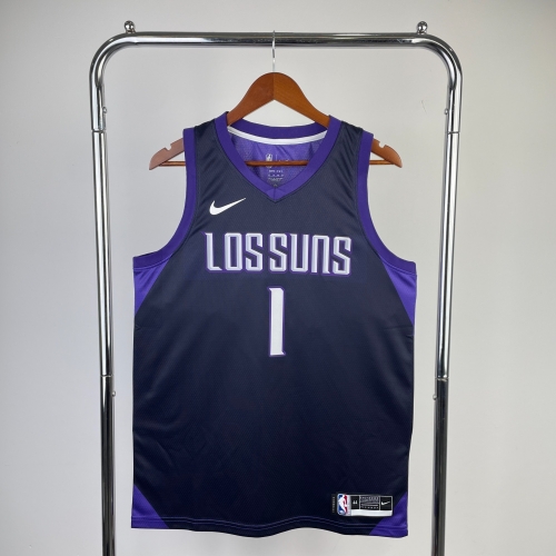18 Season Phoenix Suns NBA Purple #1 Jersey-311