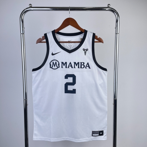 Mamba NBA Los Angeles Lakets White Gigi #2 Jersey-311