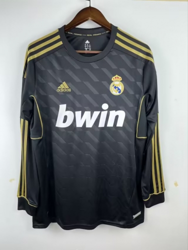 11-12 Retro Version Rea Madrid Black Thailand Soccer Jersey AAA-301