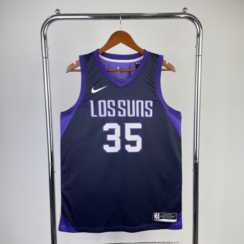 18 Season Phoenix Suns NBA Purple #35 Jersey-311