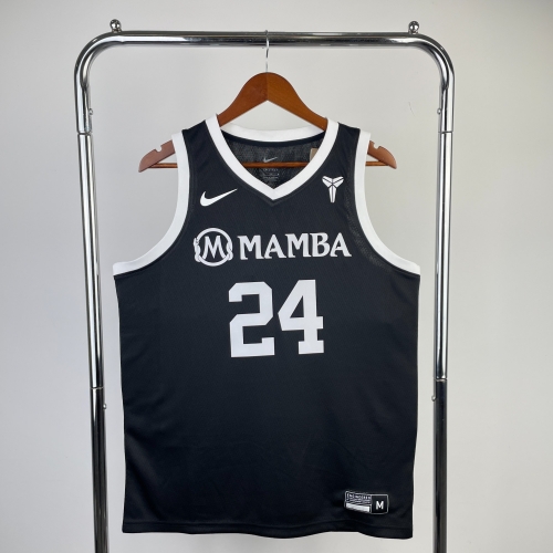 Mamba NBA Los Angeles Lakets Black Kobe #24 Jersey-311