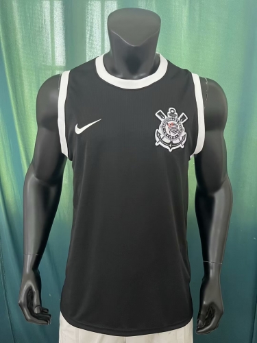 2023/24 Corinthians Black Thailand Soccer Vest Jersey AAA-407