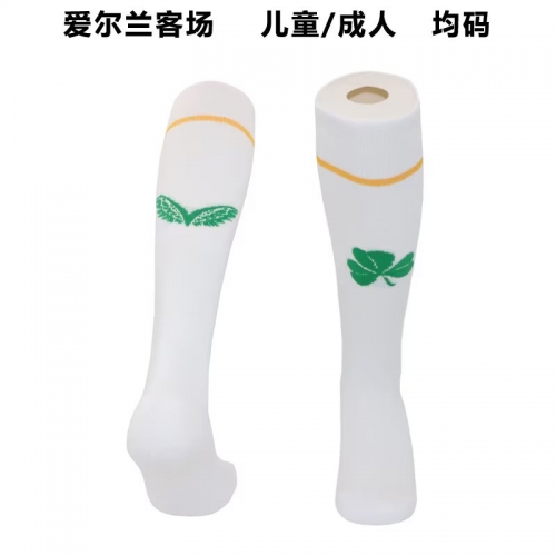 2023/24 Ireland Away White Adult/Kids Thailand Soccer Socks