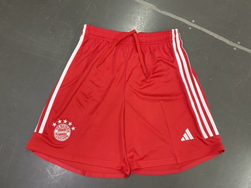 2023/24 Bayern München Home Red Thailand Soccer Shorts-703