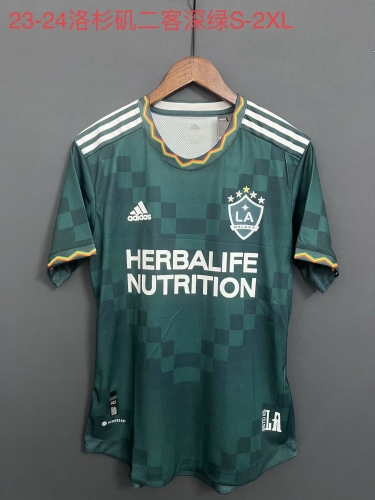 2023/24 Los Angeles Galaxy 2nd Away Green Thailand Soccer Jersey AAA-709