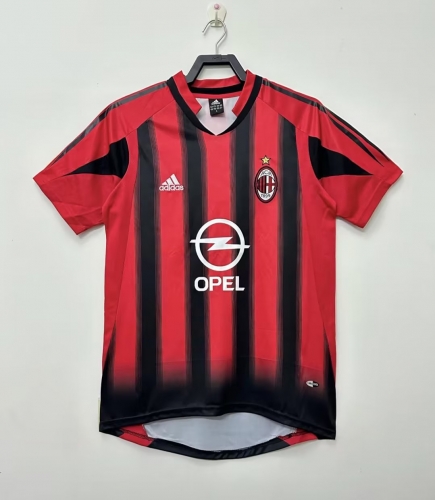 04-05 Retro Version AC Milan Home Black & Red Thailand Soccer Jersey AAA-311/503/410