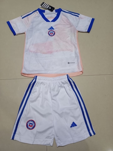 2023/24 Chile Away White Youth/Kids Soccer Uniform-507/123