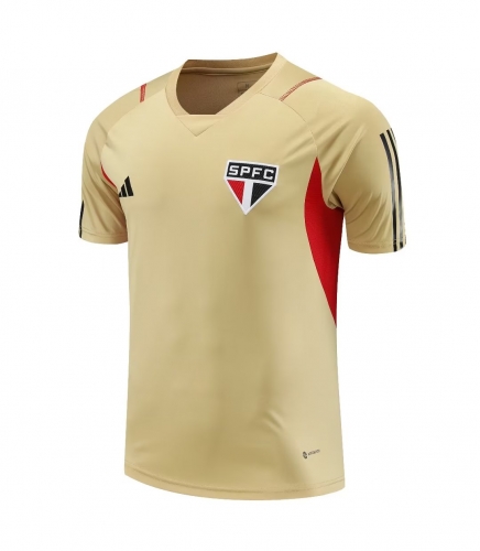 2023/24 São Paulo FC Yellow Training Thailand Soccer Jerseys-418