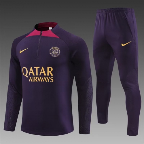 2023/24 Paris SG Purple Thailand Soccer Uniform-801