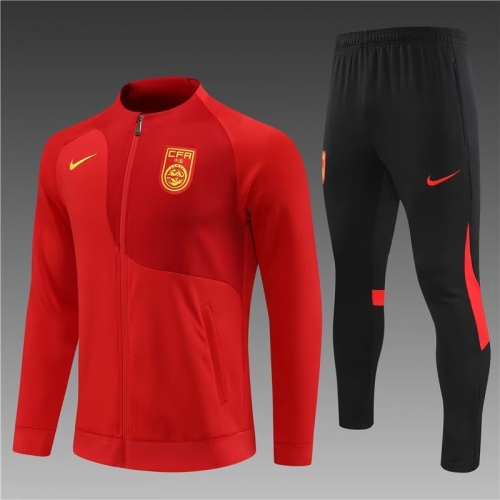 2023/24 China Red Thailand Soccer Jacket Uniform-801