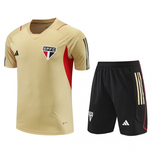 2023/24 São Paulo FC Yellow Training Thailand Soccer Uniform-418