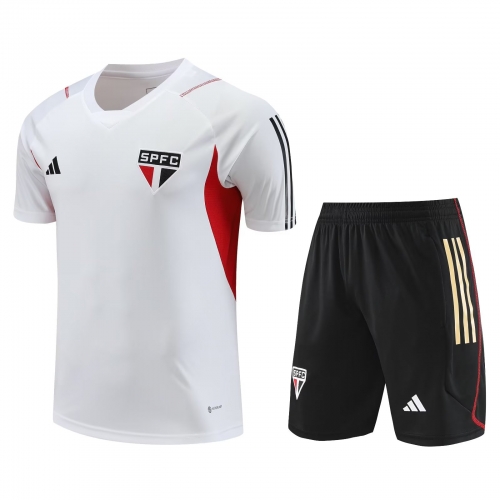 2023/24 São Paulo FC White Training Thailand Soccer Uniform-418