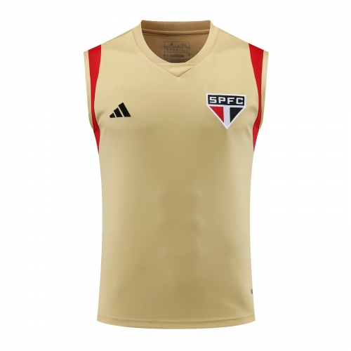 2023/24 São Paulo FC Yellow Training Thailand Soccer Jersey AAA-418