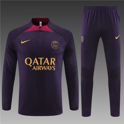 Player Version 2023/24 Paris SG Purple Thailand Soccer Uniform-801