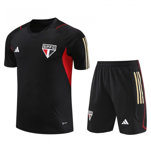 2023/24 São Paulo FC Black Training Thailand Soccer Uniformr-418