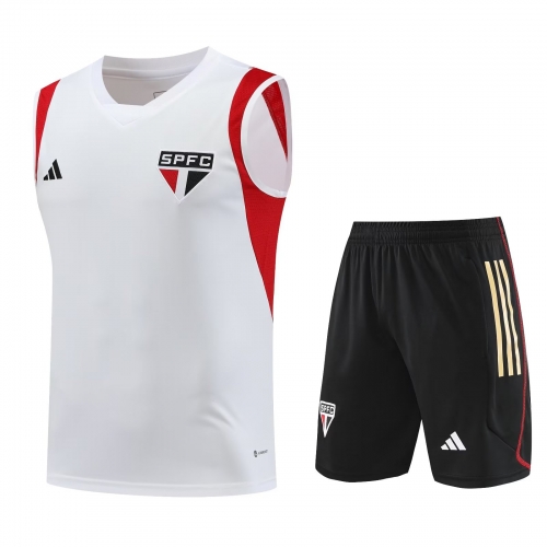 2023/24 São Paulo FC White Training Thailand Soccer Jersey AAA-418