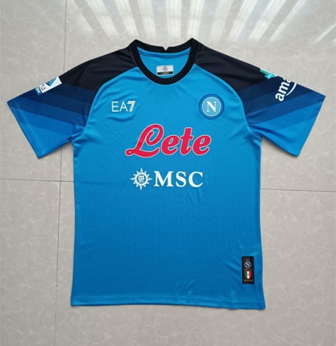 Champions LImited Version Napoli Blue Thailand Soccer Jersey AAA-07