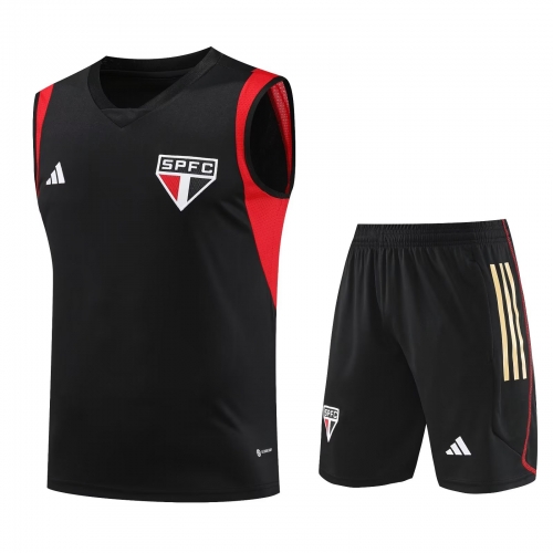 2023/24 São Paulo FC Black Training Thailand Soccer Jersey AAA-418