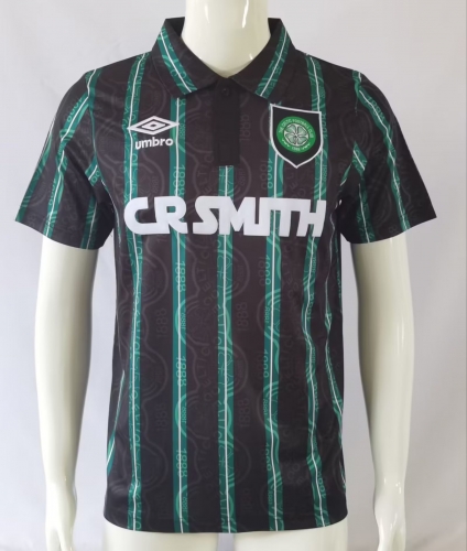 92-93 Retro Version Celtic Black & Green Thailand Soccer Jersey AAA-503