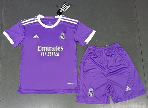 Kids 16-17 Model Real Madrid Purple Kids/Youth Soccer Uniform-123/1040