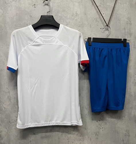 Customize 2023/24 Barcelona Away White Soccer Uniform-DN