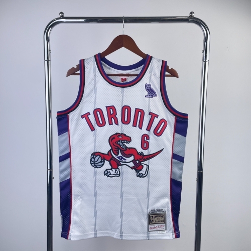 MN Fans Hot Press1996-97 Retro NBA Toronto Raptors White #6 Jersey-311