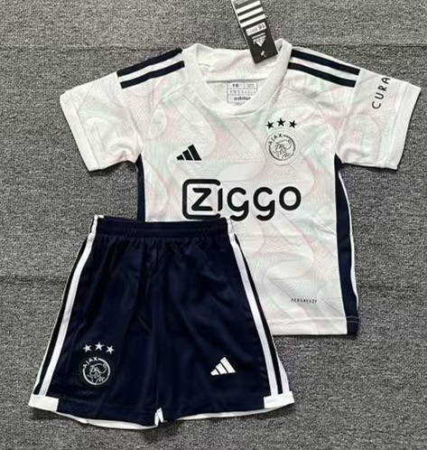 2023/24  Ajax Away White Soccer Uniform-516/315