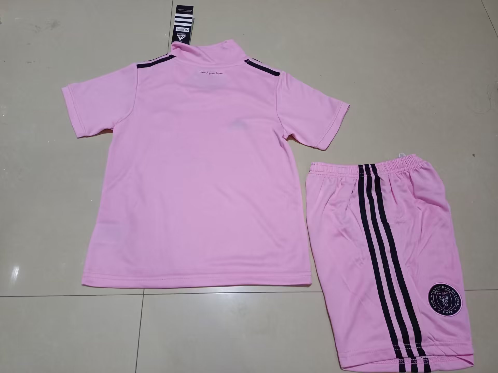 Kids 2023/24 Inter Miami CF Pink Kids/Youth Soccer Uniform-123