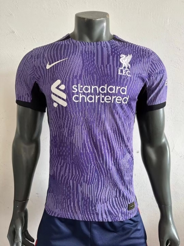 Player Version 2023/24 Liverpool 2nd Away Purple Thailand Soccer Jersey AAA-703/2100