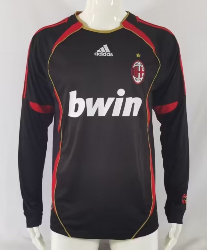 06-07 Retro version AC Milan Home Red & Black LS Thailand Soccer Jetsey AAA-601/503