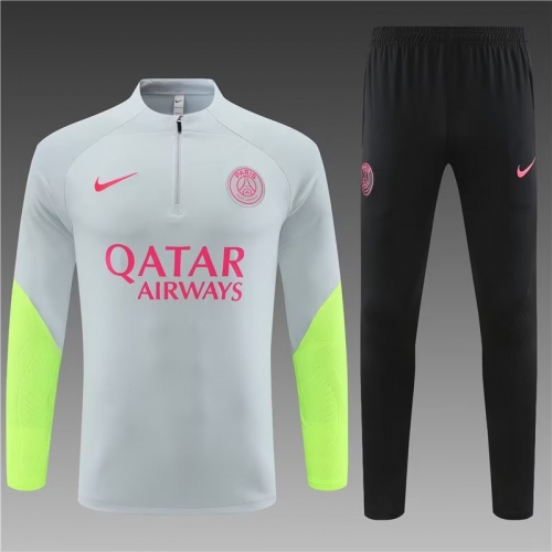 2023/24 Paris SG Fluorescent green Thailand Soccer Uniform-801