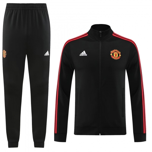 2023/24 Manchester United Black Thailand Soccer Jacket Uniform-LH/GDP