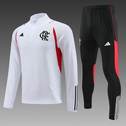 2023/24 Flamengo White Thailand Tracksuit Uniform-38/GDP