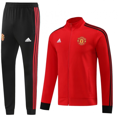 2023/24 Manchester United Red Thailand Soccer Jacket Uniform-LH/GDP