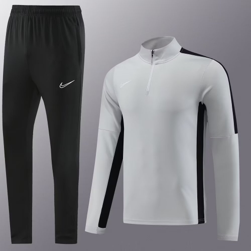 #NB05 2023/24 Nike Gray Soccer Tracksuit Uniform-LH